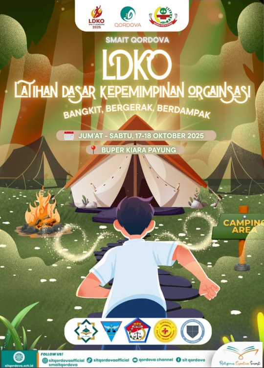 Latihan Dasar Kepemimpinan Organisasi SMA IT Qordova di BUPER Kiara Payung