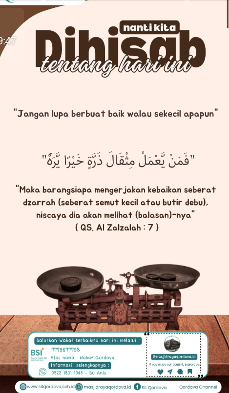 Jum’at Penuh Keberkahan: “Nanti Kita Dihisab Tentang Hari Ini”