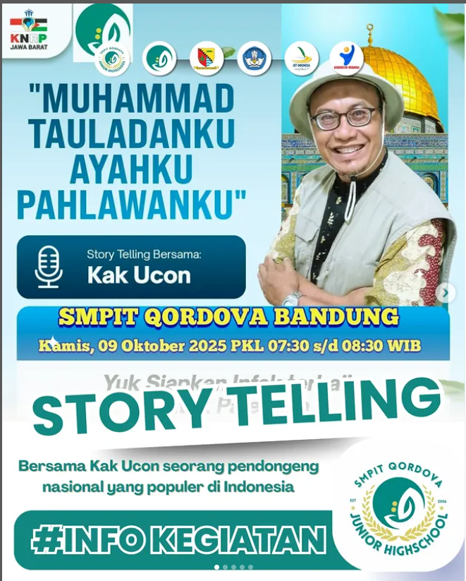 SIT Qordova Gelar Kegiatan Story Telling “Muhammad Teladanku, Ayahku Pahlawanku” Penuh Haru dan Inspirasi