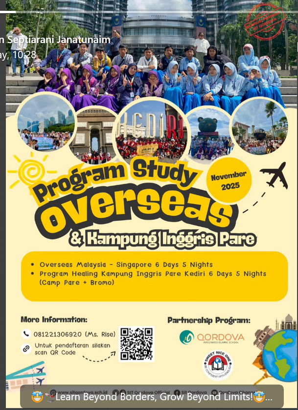 🌏 SIT QORDOVA GELAR PROGRAM STUDY OVERSEAS & KAMPUNG INGGRIS PARE BULAN NOVEMBER