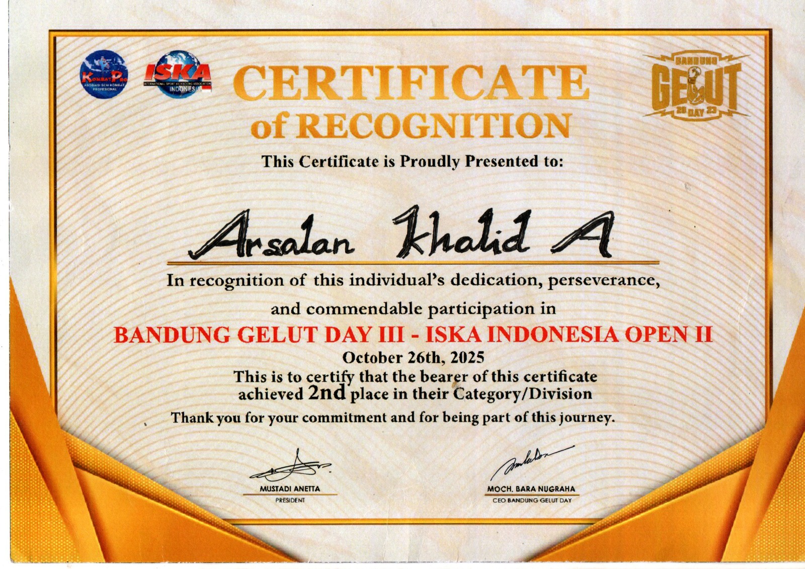 🥊 Siswa Qordova Raih Prestasi di Ajang Olahraga Boxing “Bandung Gelut Day III”