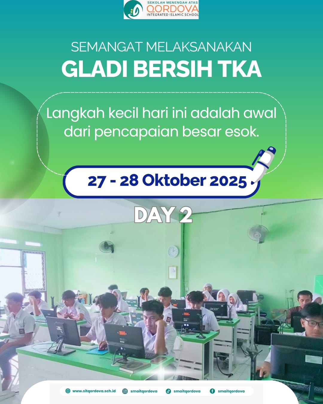 🎓 SMA IT Qordova Gelar Gladi Bersih TKA 2, Siswa Siap Hadapi Ujian dengan Semangat dan Percaya Diri