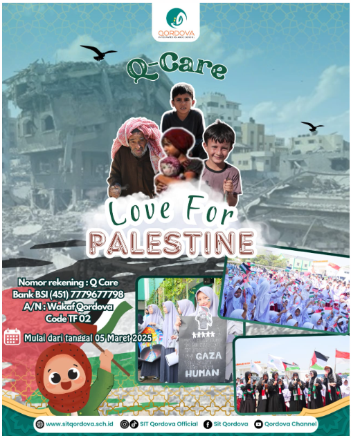 SIT Qordova Gelar Program “Love for Palestine” Sebagai Wujud Kepedulian dan Solidaritas Umat