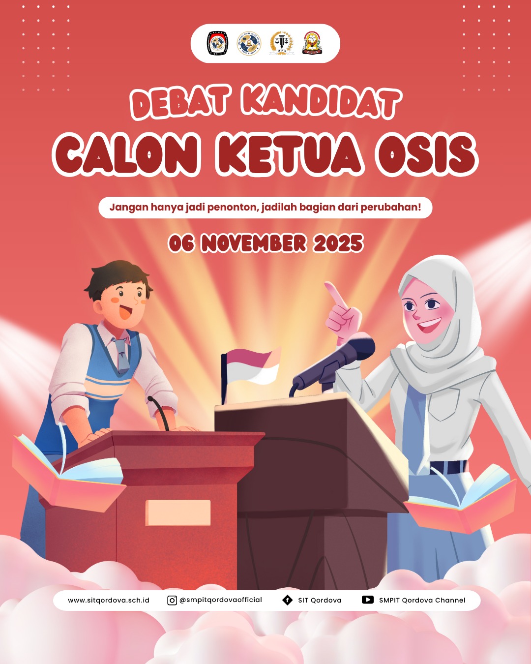 Debat Kandidat Calon Ketua OSIS SMP IT Qordova 2025: Ajang Gagasan dan Kepemimpinan Siswa