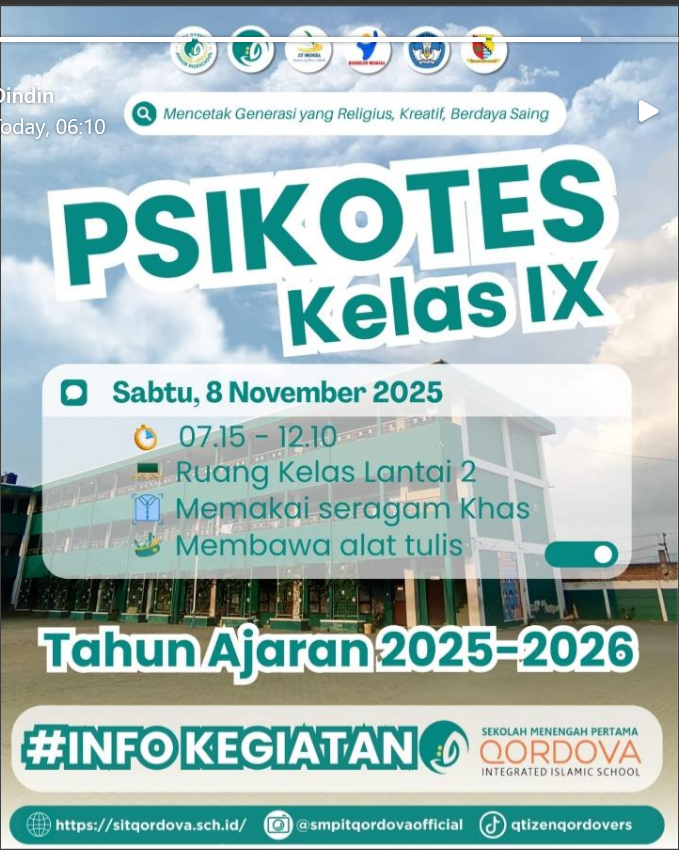 PSIKOTES Kelas IX Tahun Ajaran 2025–2026