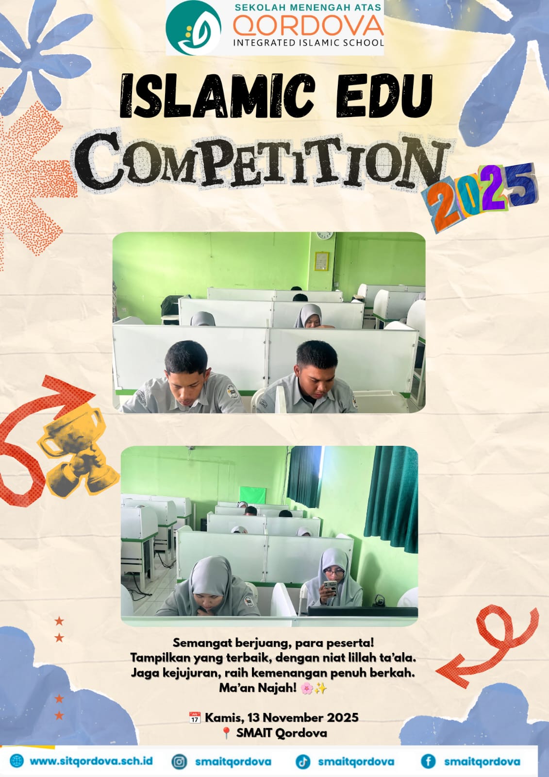 🕌 SMA IT Qordova Gelar Islamic Edu Competition 2025: Ajang Prestasi dan Dakwah Generasi Qurani