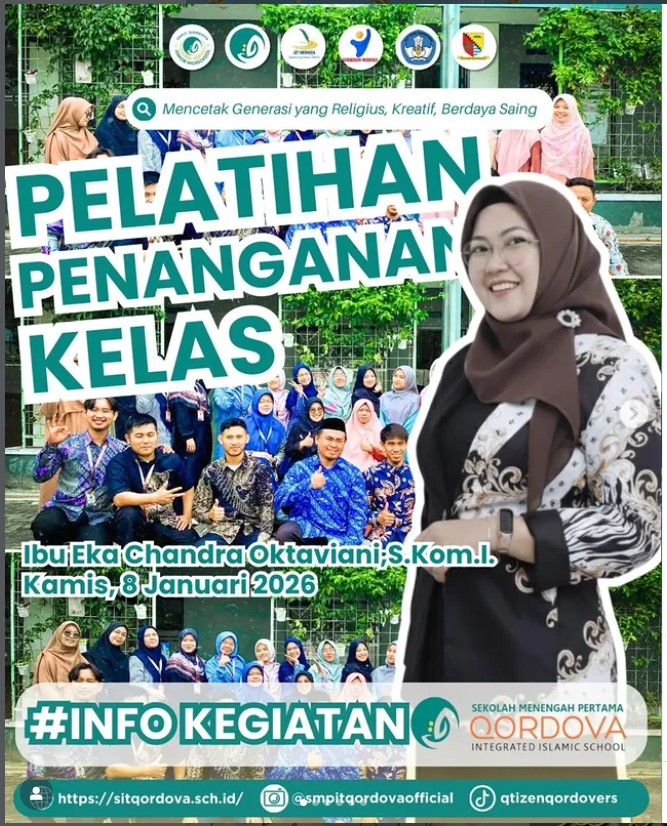 Pelatihan Penanganan Kelas Bersama Ibu Eka Chandra Oktaviani di Lingkungan SIT Qordova