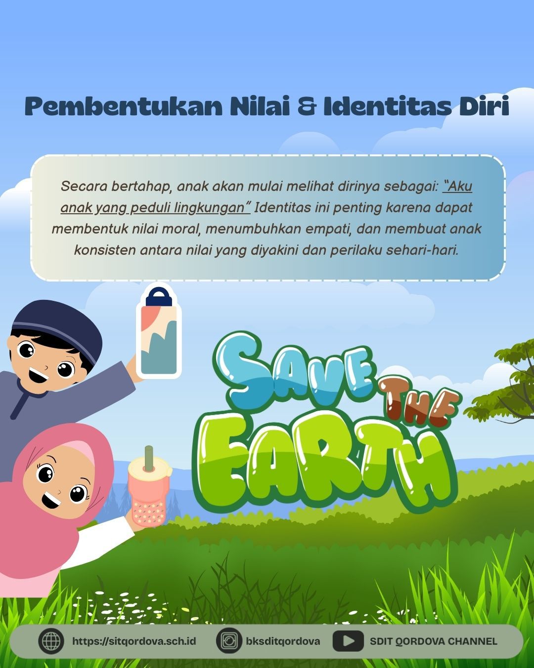 SIT Qordova Tanamkan Nilai Kepedulian Lingkungan Sejak Dini melalui Gerakan “Save The Earth”