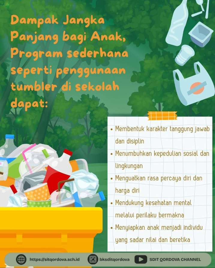 Dampak Jangka Panjang Program Pengurangan Tumbler Sekali Pakai di SIT Qordova