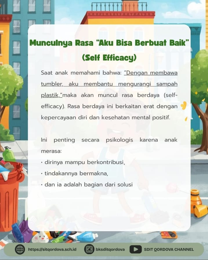 Menumbuhkan Semangat “Aku Bisa Berbuat Baik” di Lingkungan SIT Qordova