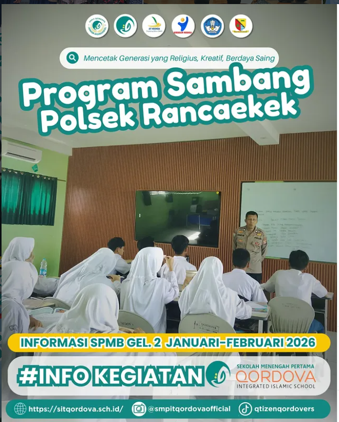 Program Sambang Polsek Rancaekek di SMPIT Qordova, Edukasi Siswa tentang Kesadaran Hukum dan Kedisiplinan