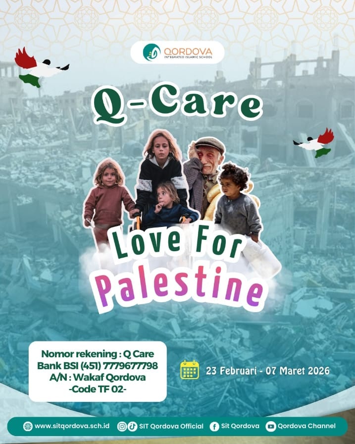 SIT Qordova Gelar Program Q-Care “Love For Palestine”, Ajak Keluarga Besar Sekolah Tumbuhkan Kepedulian Global