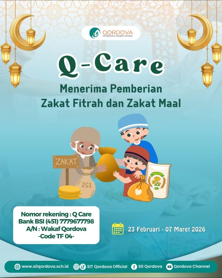 SIT Qordova Buka Penerimaan Zakat Fitrah dan Zakat Maal Melalui Program Q-Care Ramadhan 1447 H