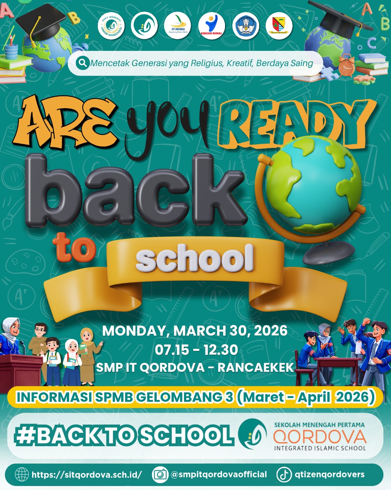 SMP IT Qordova Rancaekek Siap Sambut Hari Pertama Sekolah dengan Semangat “Back to School”