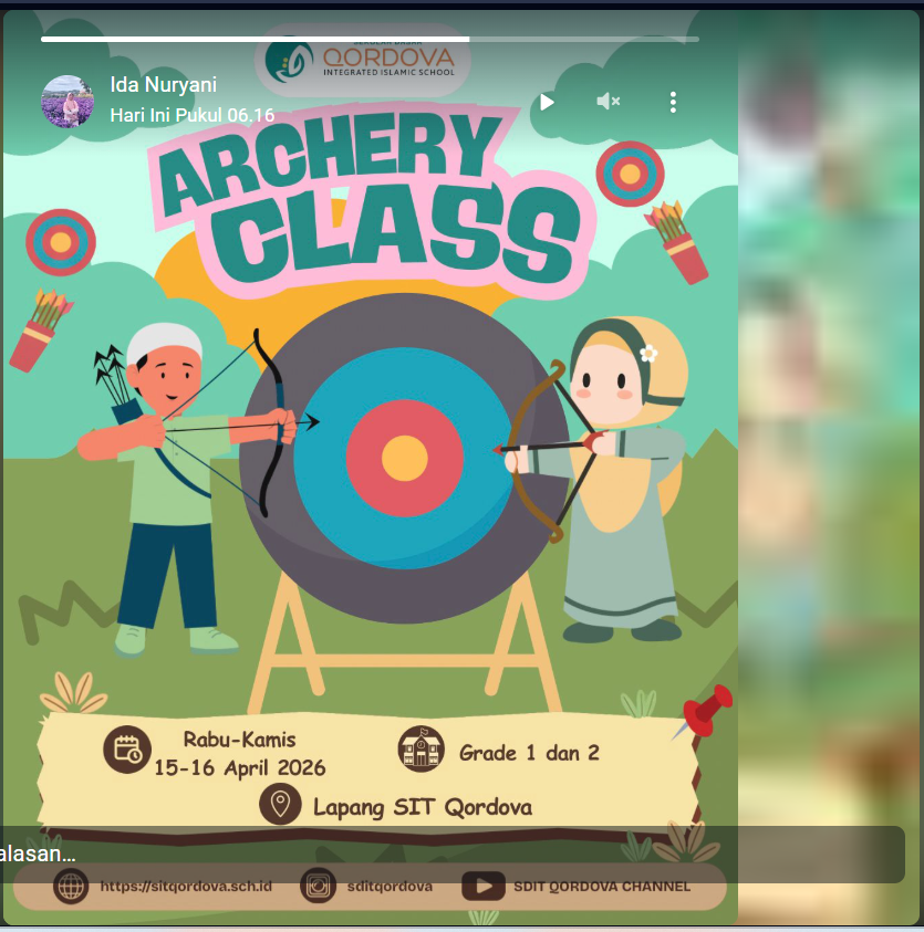 SIT Qordova Gelar Archery Class untuk Siswa Kelas 1 dan 2