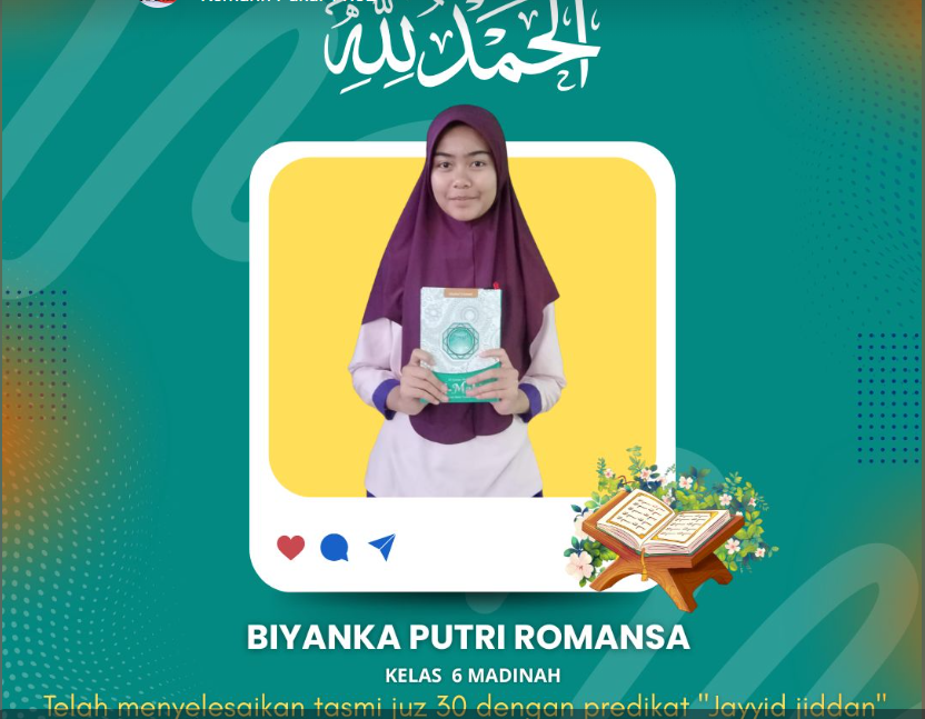Siswi SIT Qordova Tuntaskan Tasmi’ Juz 30 dengan Predikat Membanggakan