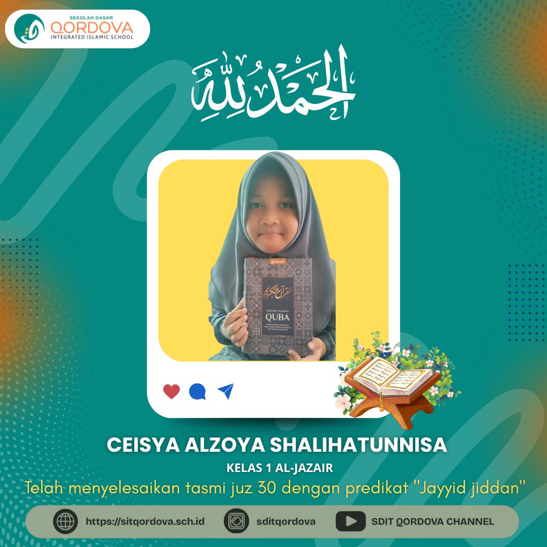 SDIT QORDOVA CETAK GENERASI PENGHAFAL AL-QUR’AN SEJAK DINI