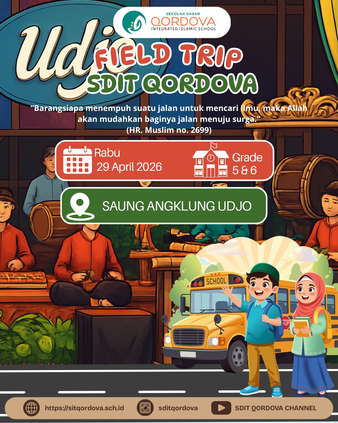 SDIT Qordova Gelar Field Trip Edukatif ke Saung Angklung Udjo