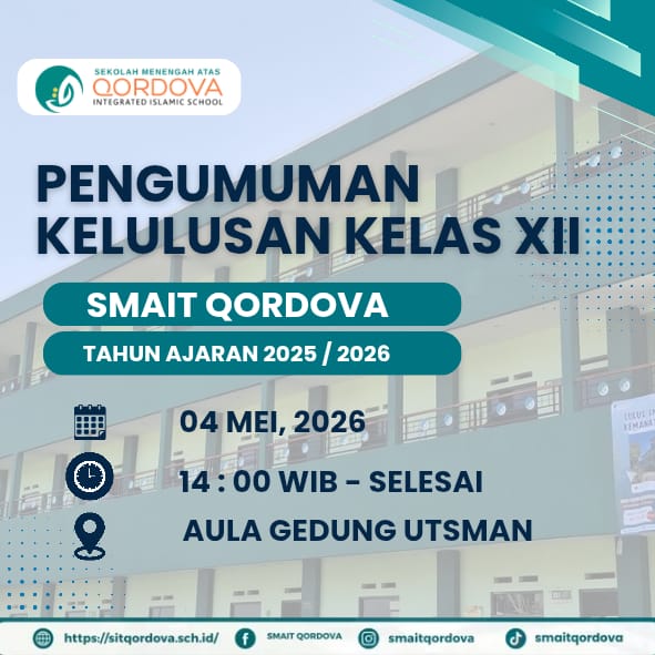SMAIT Qordova Umumkan Kelulusan Kelas XII Tahun Ajaran 2025/2026