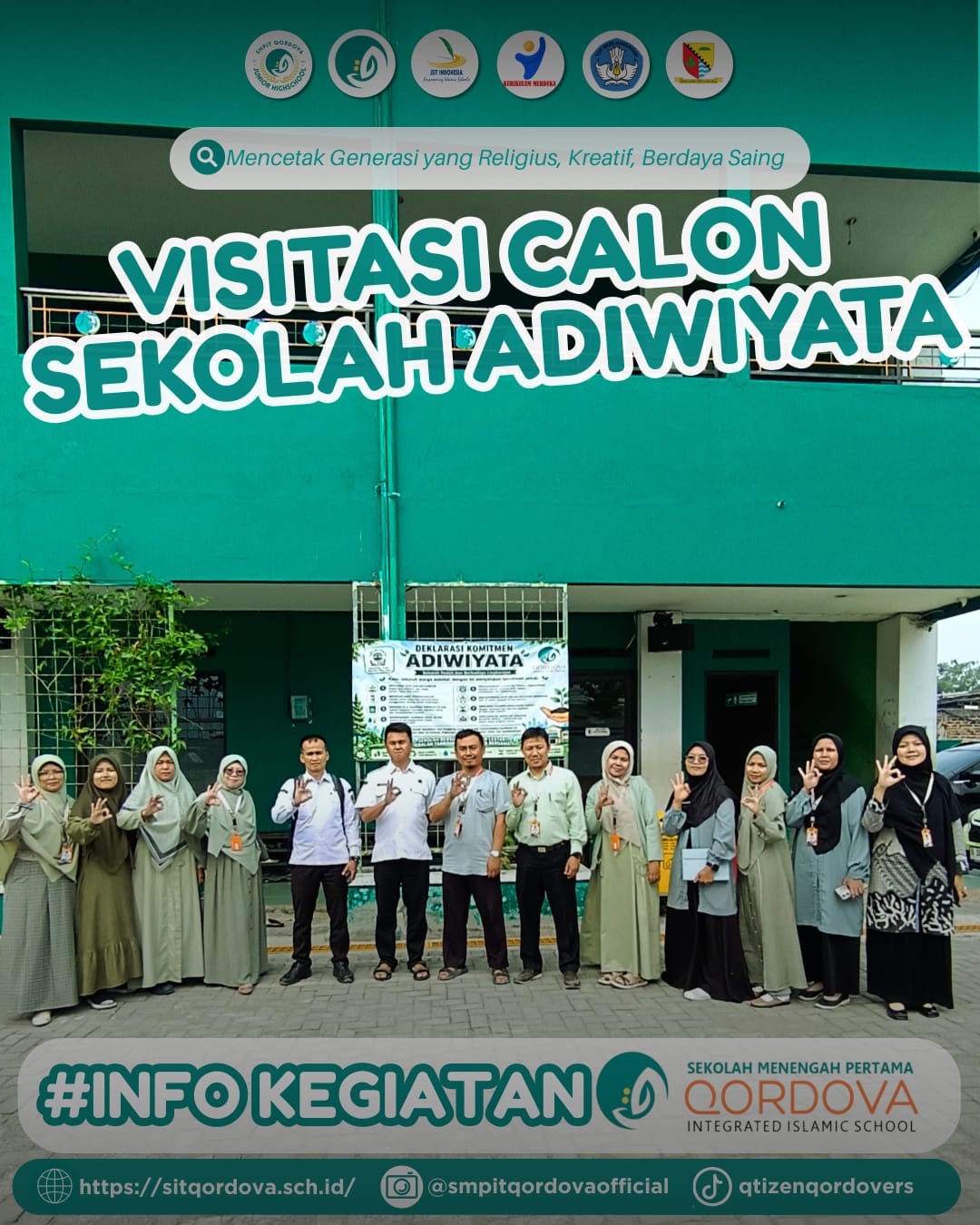SMPIT Qordova Terima Visitasi Calon Sekolah Adiwiyata