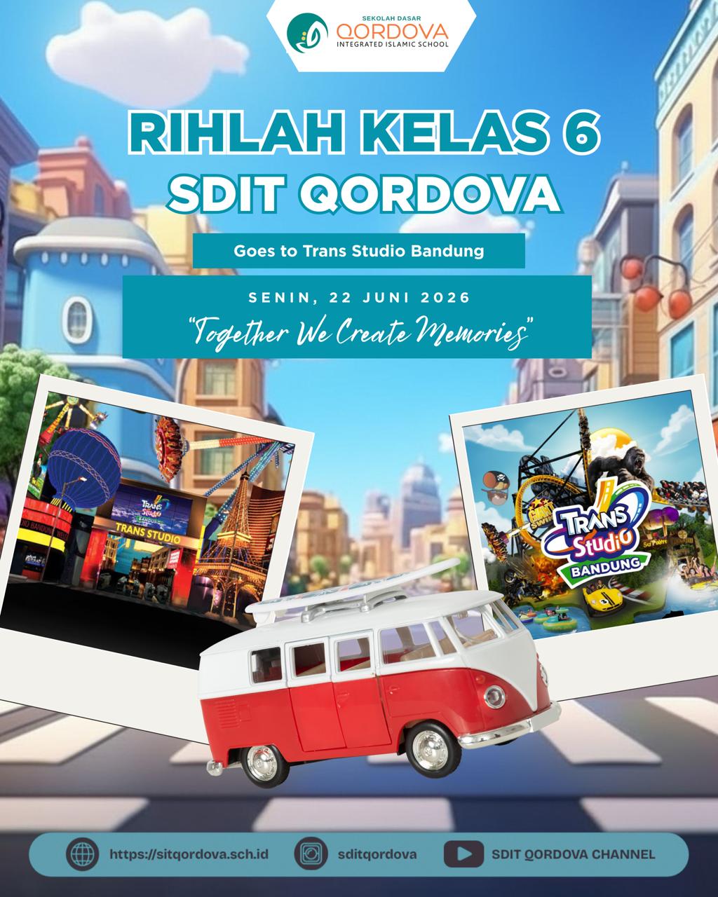 Rihlah Kelas 6 SDIT Qordova ke Trans Studio Bandung: Membangun Kebersamaan dalam Kenangan yang Berkesan