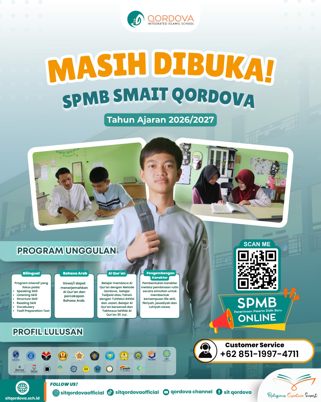 🎓 MASIH DIBUKA! SPMB SMAIT QORDOVA TAHUN AJARAN 2026/2027 🎓