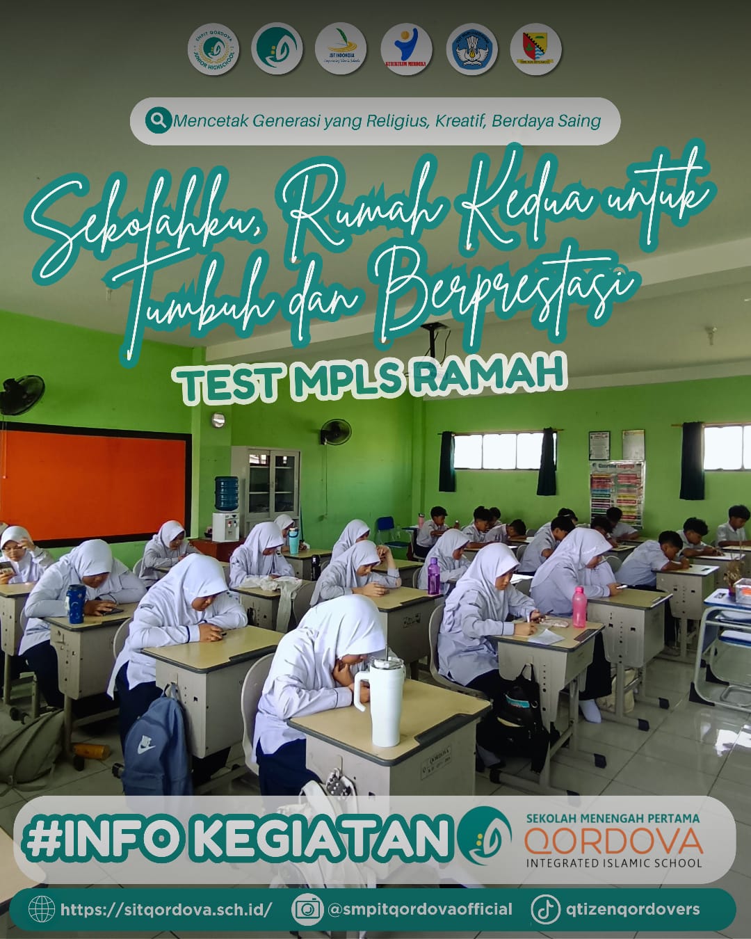 SMPIT Qordova Laksanakan Tes MPLS Ramah sebagai Langkah Awal Mengenal Potensi Peserta Didik Baru