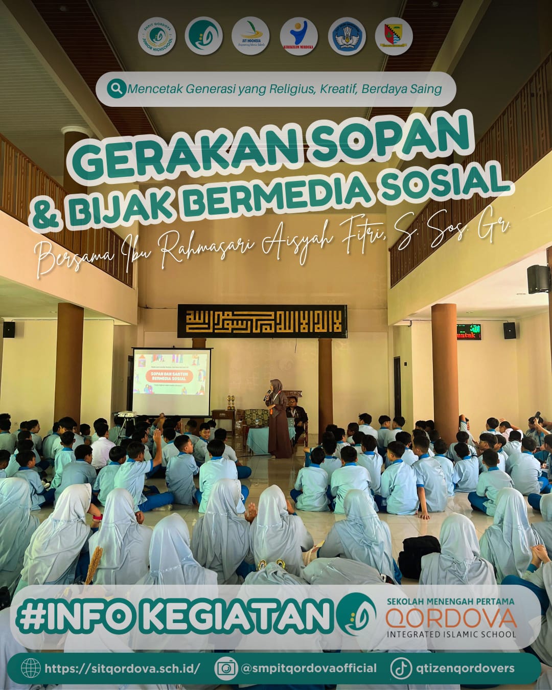 SMPIT Qordova Edukasi Siswa Melalui Gerakan Sopan dan Bijak Bermedia Sosial