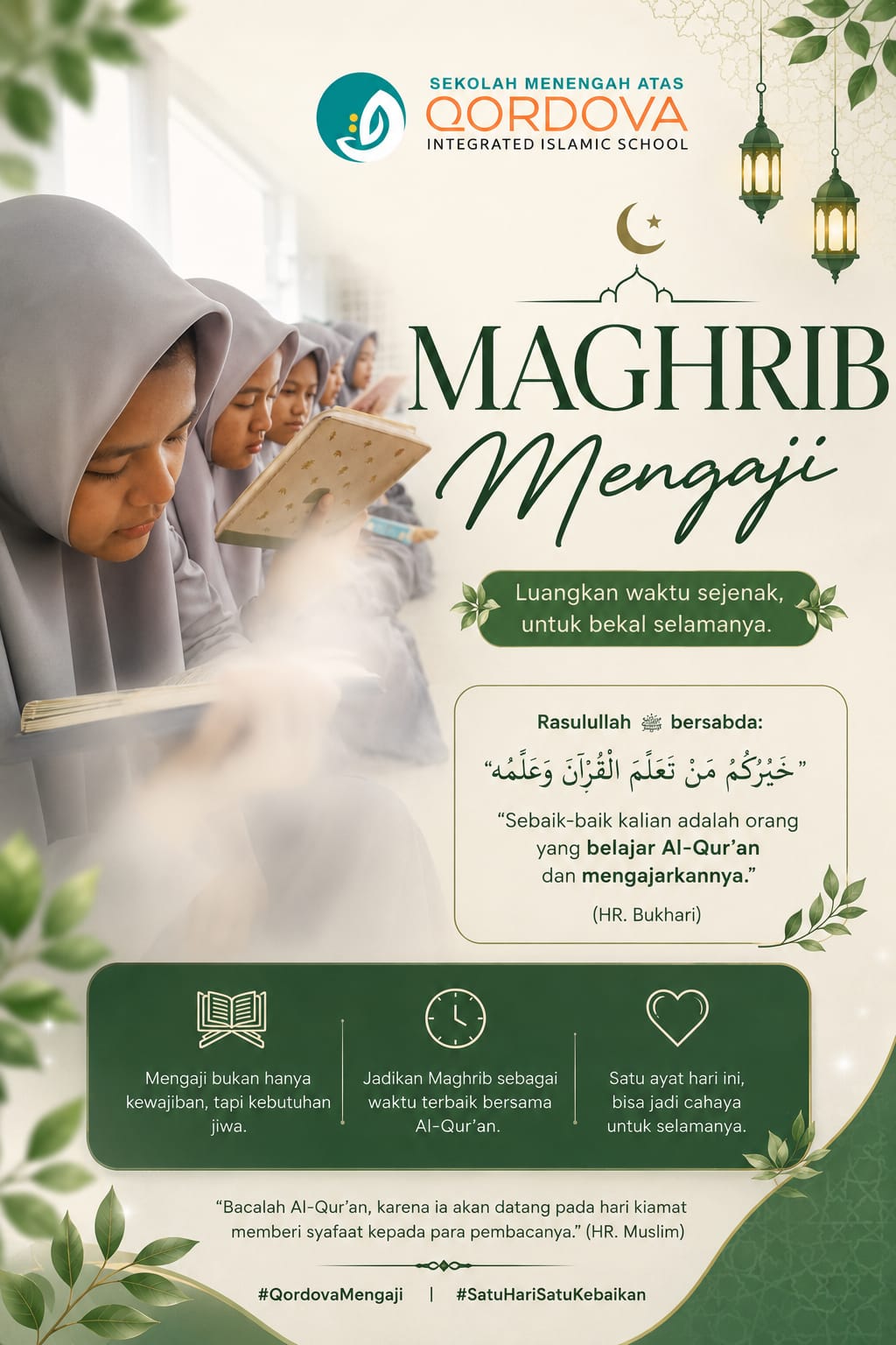 Maghrib Mengaji: Menjadikan Al-Qur'an Sahabat Terbaik di Waktu Senja